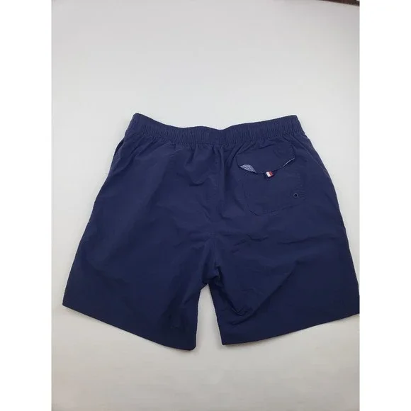 Tommy Hilfiger Mens Swim Trunks Size Large Color NavyBlue QuickDry Elastic Waist - Picture 2 of 8